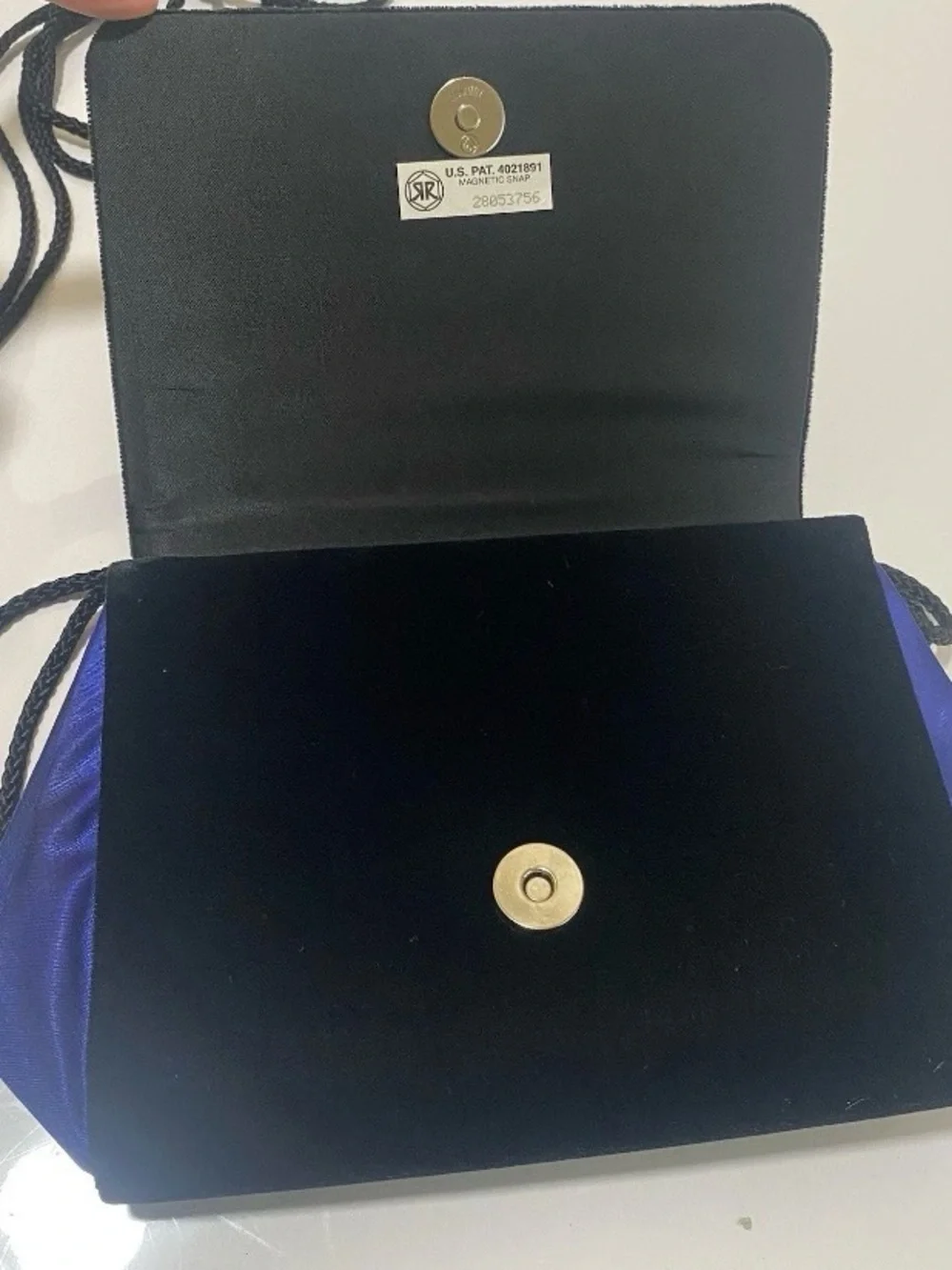 Carla Marchi Women's Blue Evening Clutch Purse